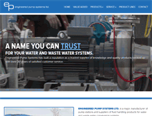 Tablet Screenshot of engineeredpump.com